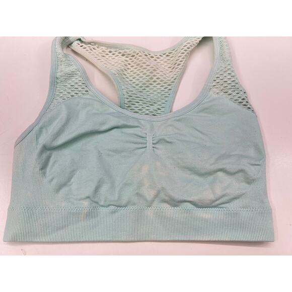 Aerie Sports Bras Set of Two Blue Racerback Mesh Seamless - Picture 4 of 16